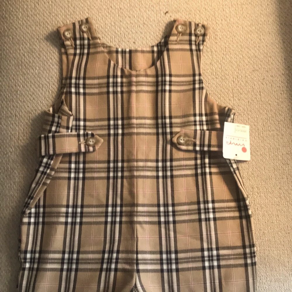 Imp Originals Boys Plaid Coverall -Size 24 Mos.